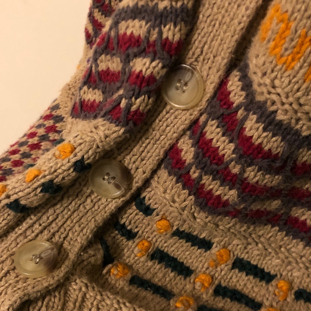 Express Patchwork Cardigan Sweater - image 3